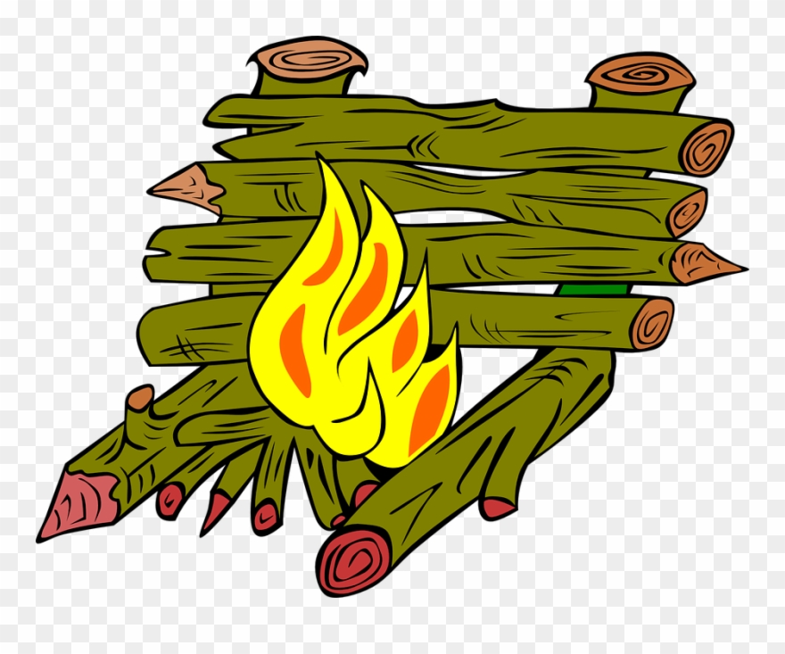 Love Wood Clipart Fire - Wood Clip Art - Png Download
