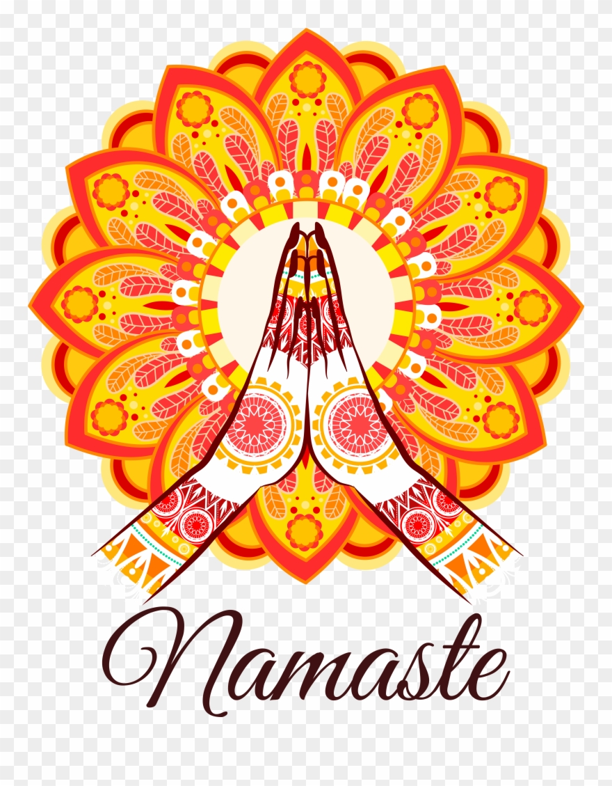 Namaste Png Images - Red Snowflake Personalized Mini Magnet (each) Clipart