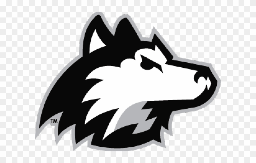 Niu Huskies Logo Clipart