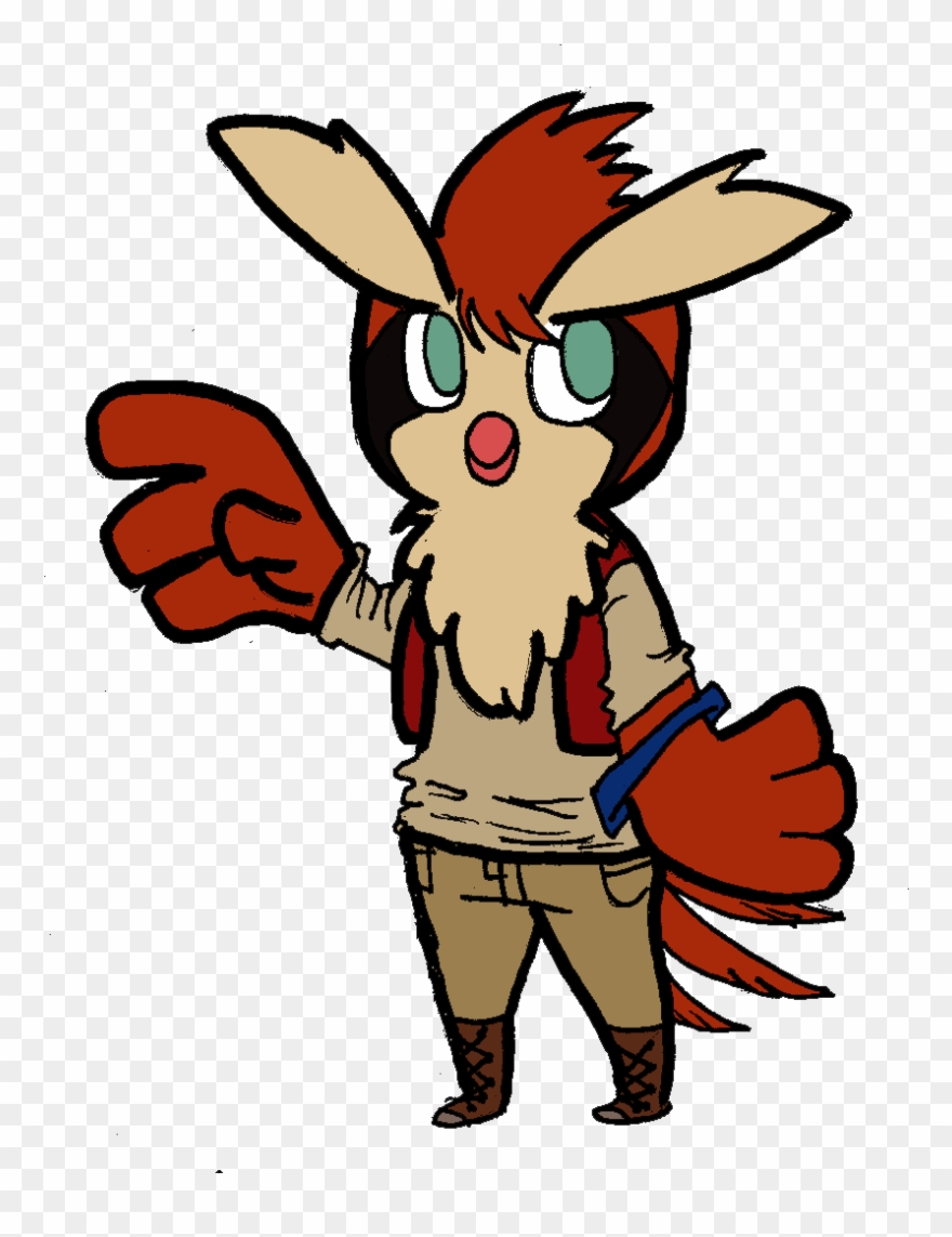 My Anthropomorphic Pokemon Character With A Friend's - Cartoon Clipart
