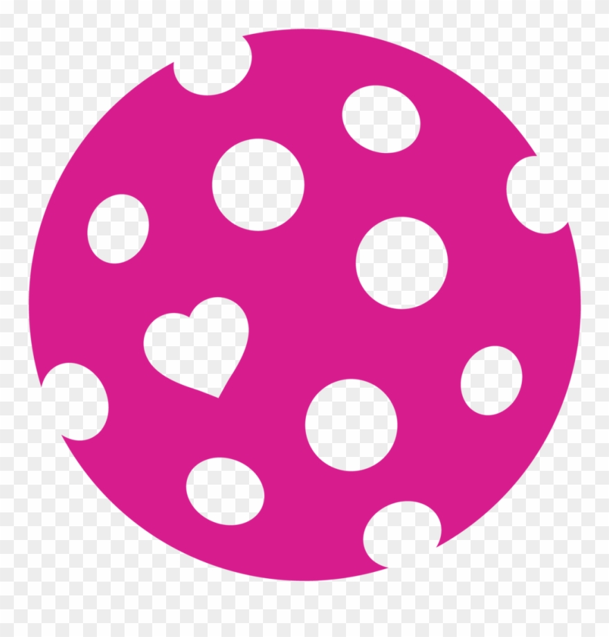 The Heart Of Pickleball Custom Design By Dinkers & - Circle Clipart