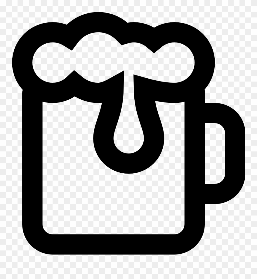 The What - Beer Icon White Png Clipart