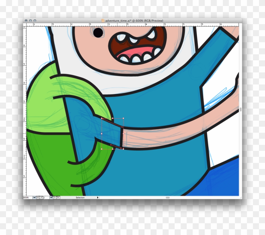 Using The Brush Tool Create This Part Of The Arm That - Cartoon Clipart