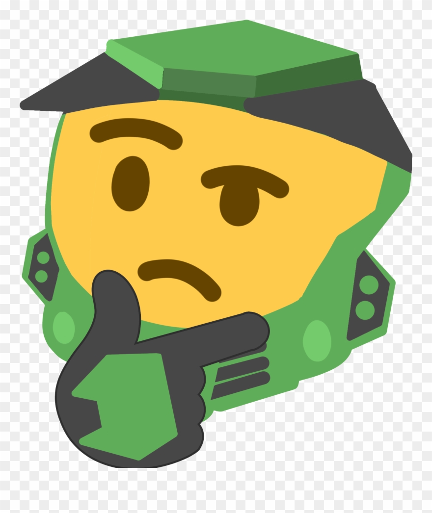 Jessie T On Twitter - Master Chief Thinking Emoji Clipart