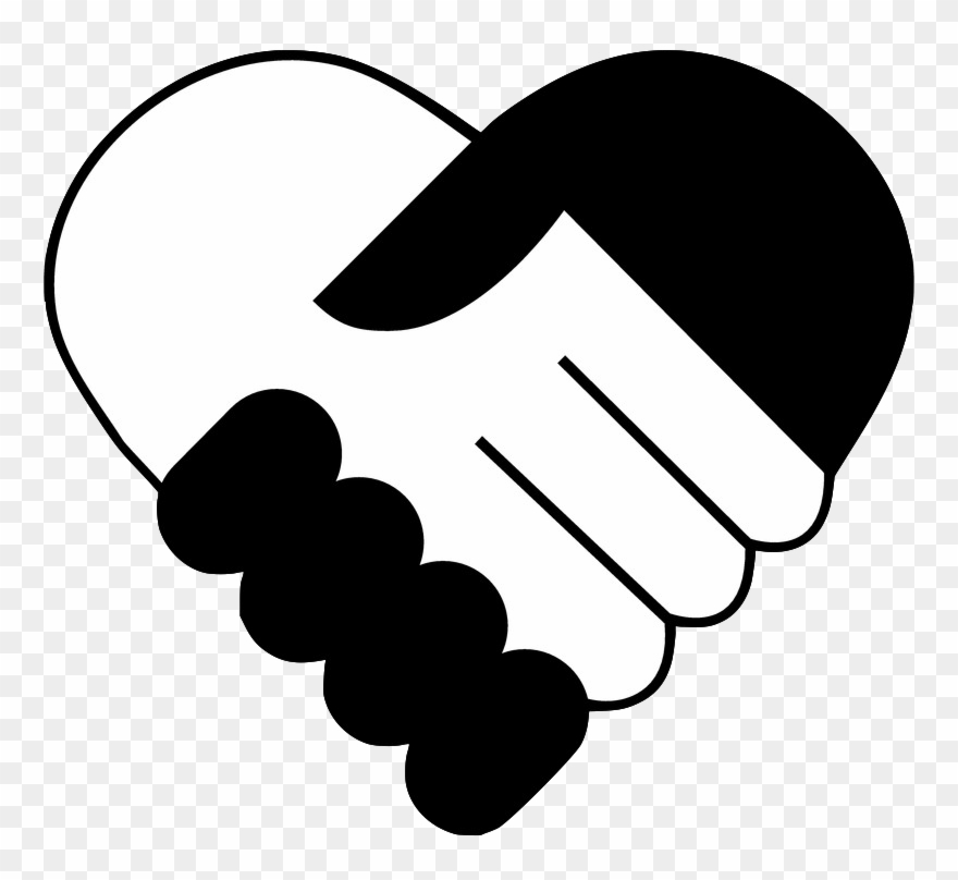 Take A Look At Our Team Page And Meet The Individuals - Black And White Hand Shaking Cartoon Clipart
