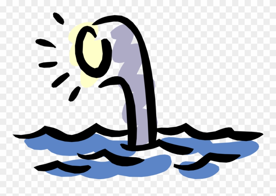 Vector Illustration Of Under The Sea Submarine Periscope - Clipart Cartoon Periscope - Png Download