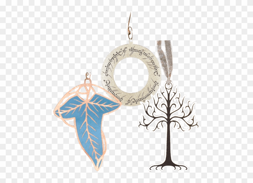 Lotr Christmas Ornament Collection Clipart Download - Lord Of The Rings White Tree Of Gondor Apple Macbook - Png Download