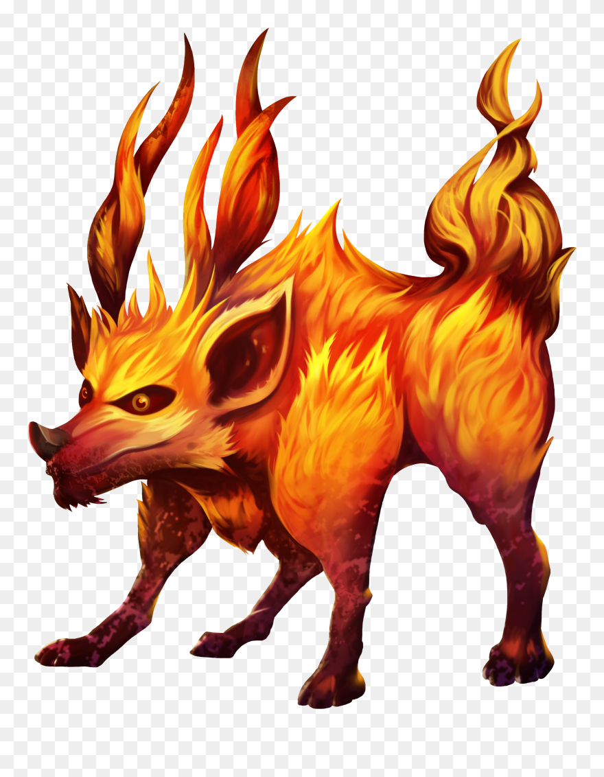 This Wild Fox Has A Savage Furnace Attack That Will - Illustration Clipart