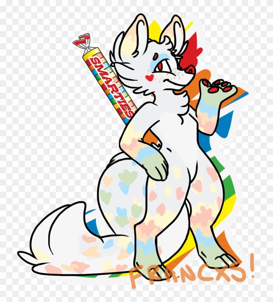 [open] Smartie-fox - Smarties Candy Rolls, Mega - 24 Count, 54 Oz Box Clipart