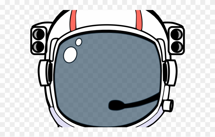 Helmet Clipart Space - Astronaut Helmet Cartoon Png Transparent Png