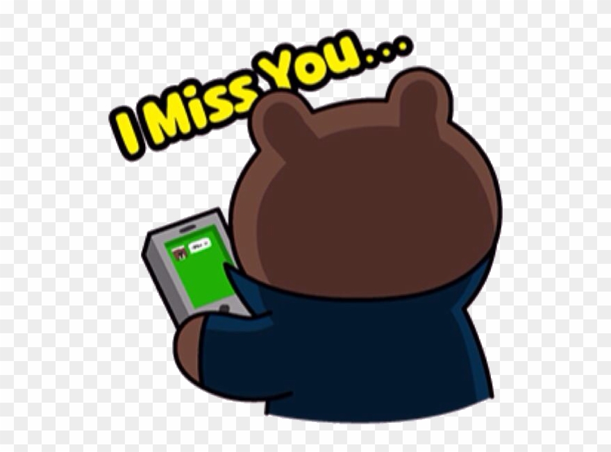 Brown's Love Story - Brown And Cony Miss You Clipart