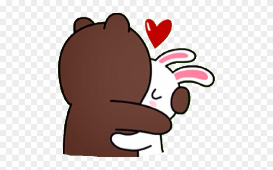 Actually I Must Admit That I Still Do Use The Stickers - Cony And Brown Kiss Clipart