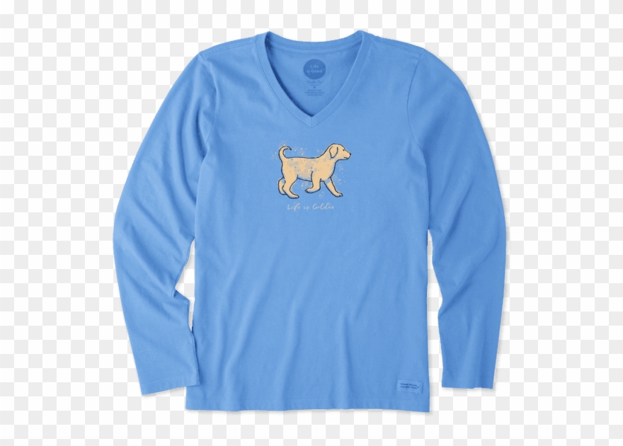 Women's Life Is Golden Long Sleeve Crusher - Life Is Good Clipart