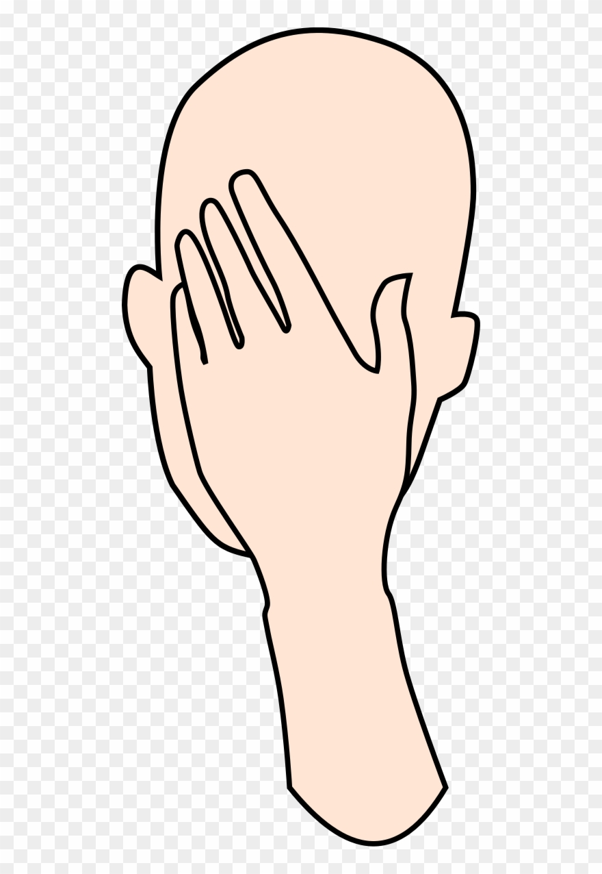 Facepalm Flesh Tone - Facepalm Template Clipart