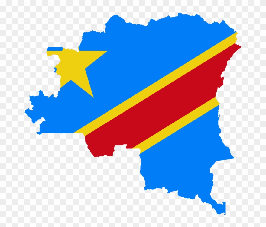 Flag Of The Democratic Republic Of The Congo Flag Of - Democratic Republic Of Congo Flag Map Clipart