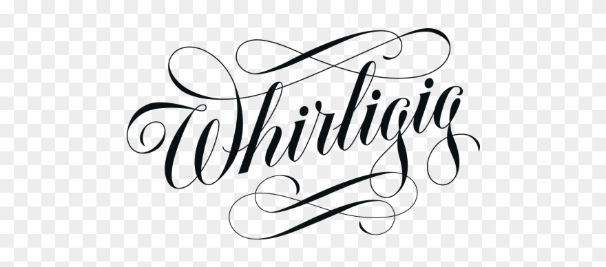 Whirligig Custom Lettering - Logo Clipart