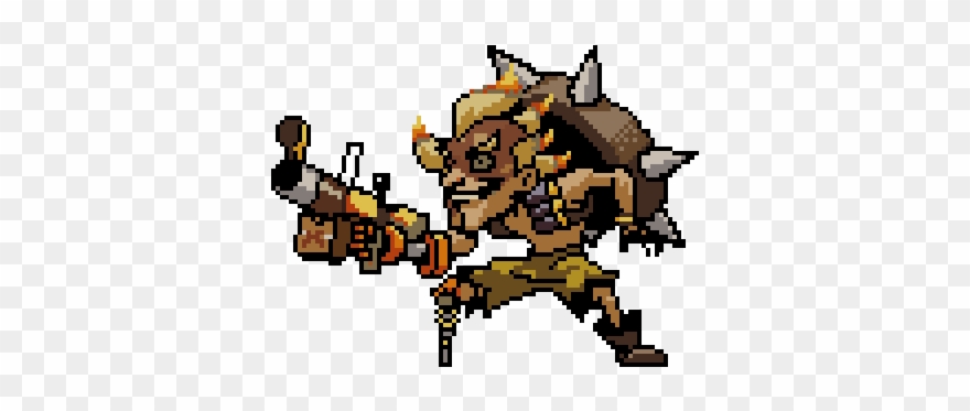 Lucio Pixel Spray Png Banner Free Library - Pixel Art Overwatch Junkrat Clipart
