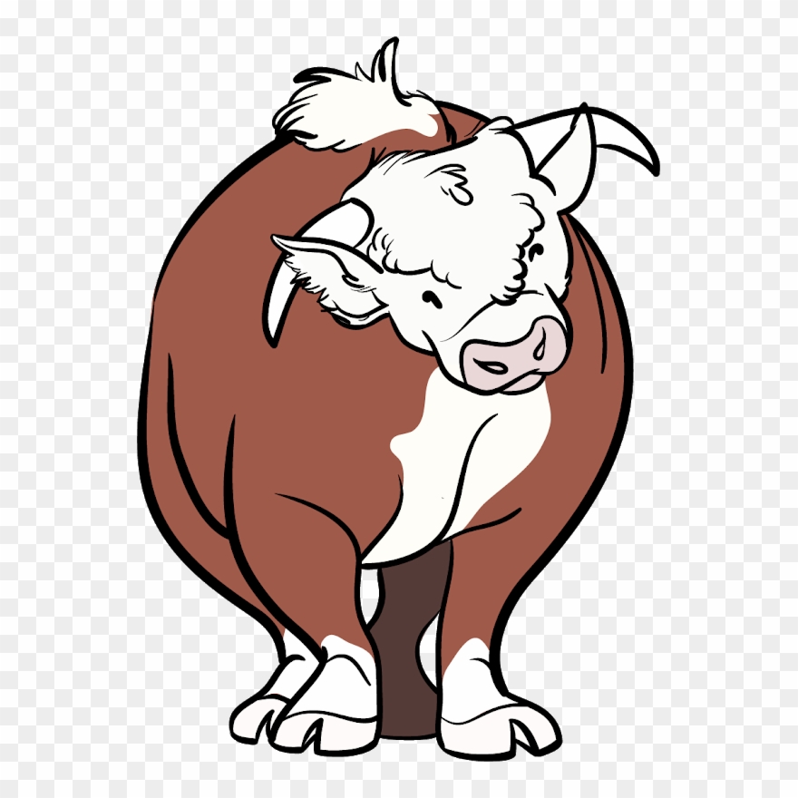 Cuddles The Bull From A Martin And Lewis Film Clipart