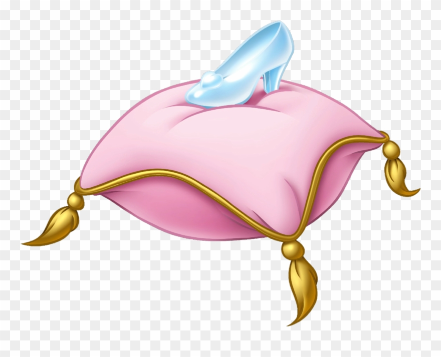 Glass Slipper Render - Cinderella Slipper On Pillow Clipart