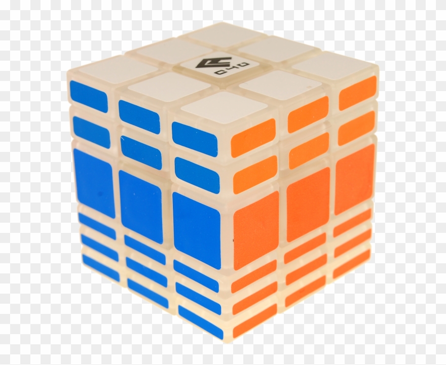 Cubic 3x3x6 - Clear Body - Carbon Fibre Mirror Cube Clipart