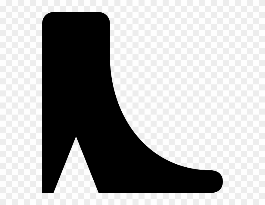 High Heel Rubber Stamp - High-heeled Shoe Clipart