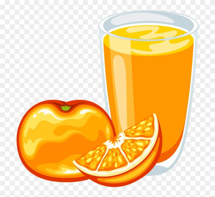 Orange Mango Cartoon Transprent - Juice Cartoon Png Clipart