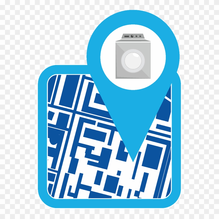 Equipped With New High-tech, Speed Queen Coin Washers - Map Clipart