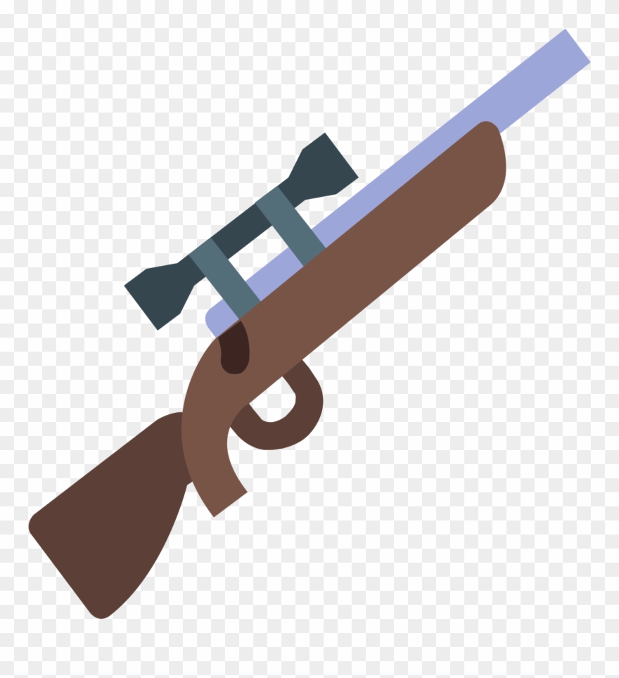 Sniper Rifle Icon - Sniper Emoji Clipart