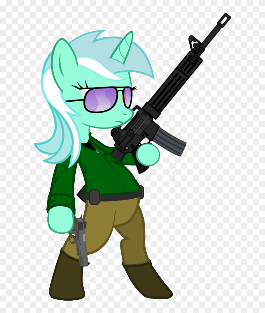 Grimdark Lindy, C7 Lsw, Counter Strike, Dual Wield, - Terrorist Pony Clipart