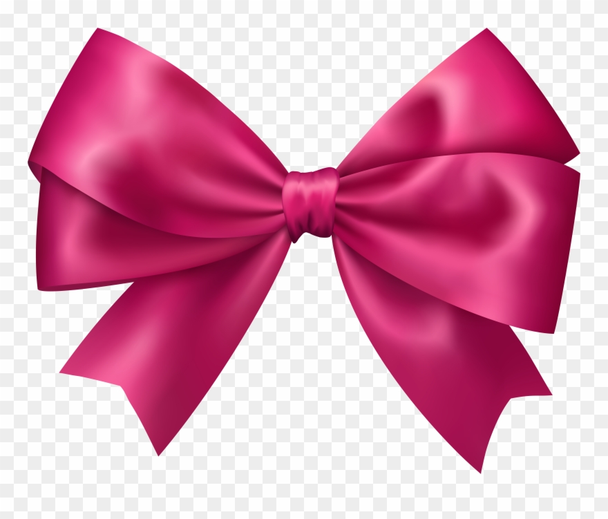 Pink Bow Clipart Transparent - Png Download