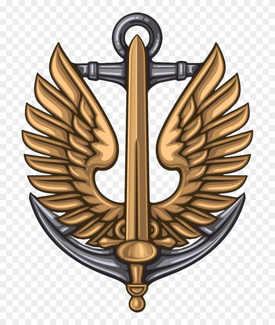 Ukrainian Air Assault Forces Flags Clipart