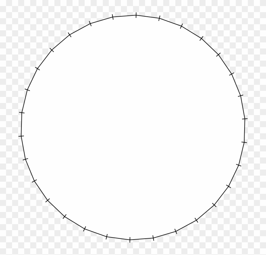 File - Tricontagon - Blank White Circle Png Clipart