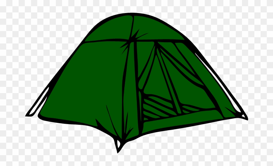 Tent Silhouette - Tent Black And White Clipart - Png Download