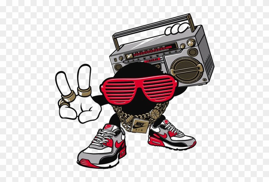 Sound Nike Illustration T-shirt Graffiti Shoe Rock - Sound Graffiti Clipart
