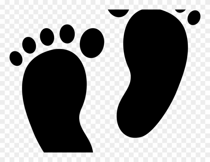 Foot Image - Baby Feet Silhouette Transparent Clipart