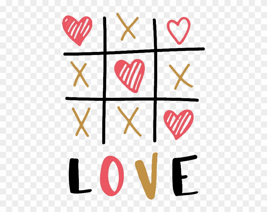 Love Tic Tac Toe Clipart
