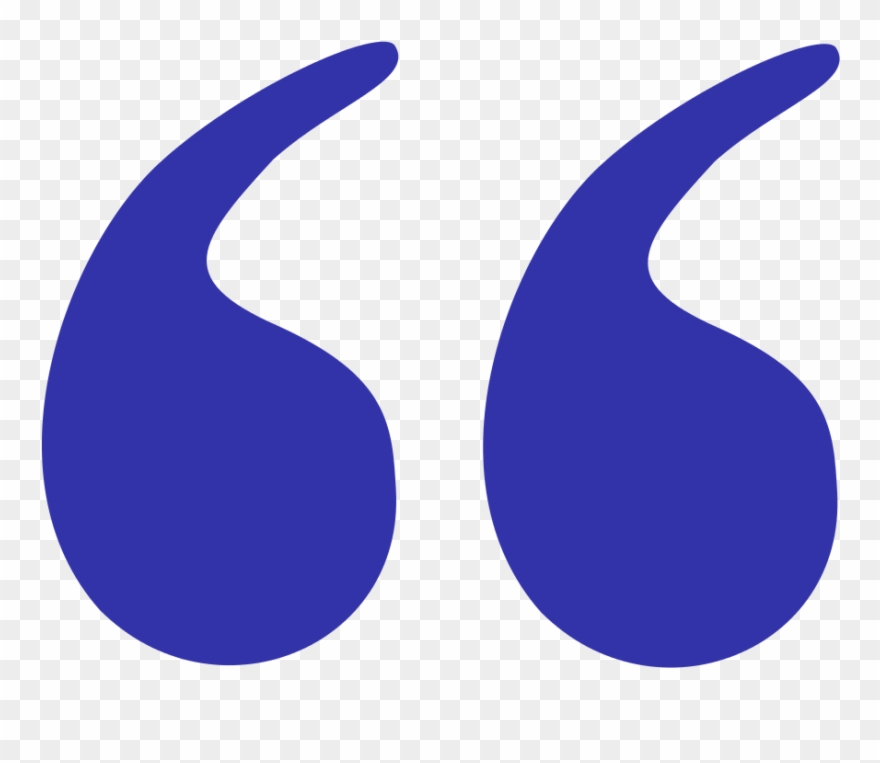 In Other Words, If I Quote Mark Twain To Illustrate - Blue Quote Sign Png Clipart