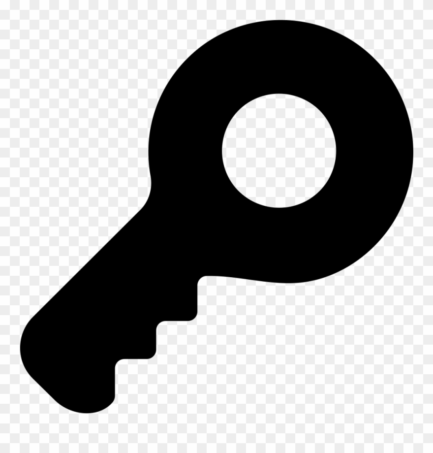 Key Silhouette Png - Password Symbol Clipart