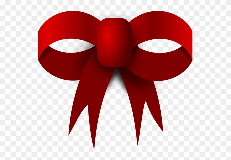 Red Bow Clip Art At Clker - Clip Art - Png Download