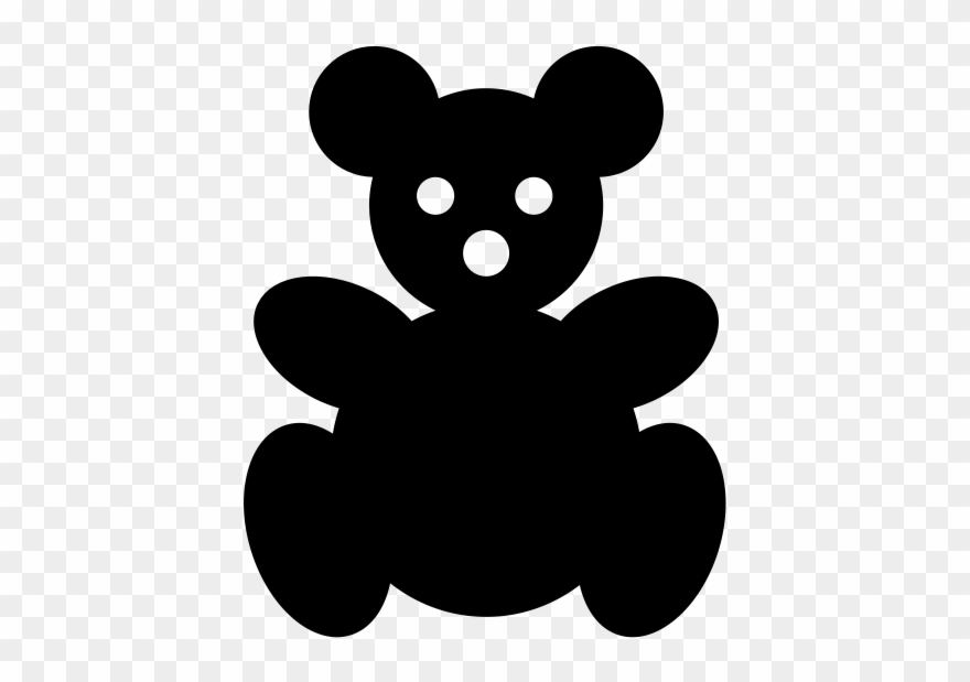 Teddy Bear Rubber Stamp - Rubber Stamping Clipart