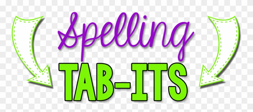 My New Spelling Tab-its Will Be Placed In Their Interactive - Oval Clipart