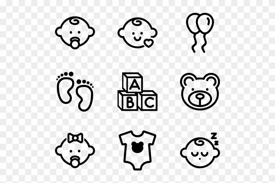 Baby Icon - Baby Icon Transparent Background Clipart