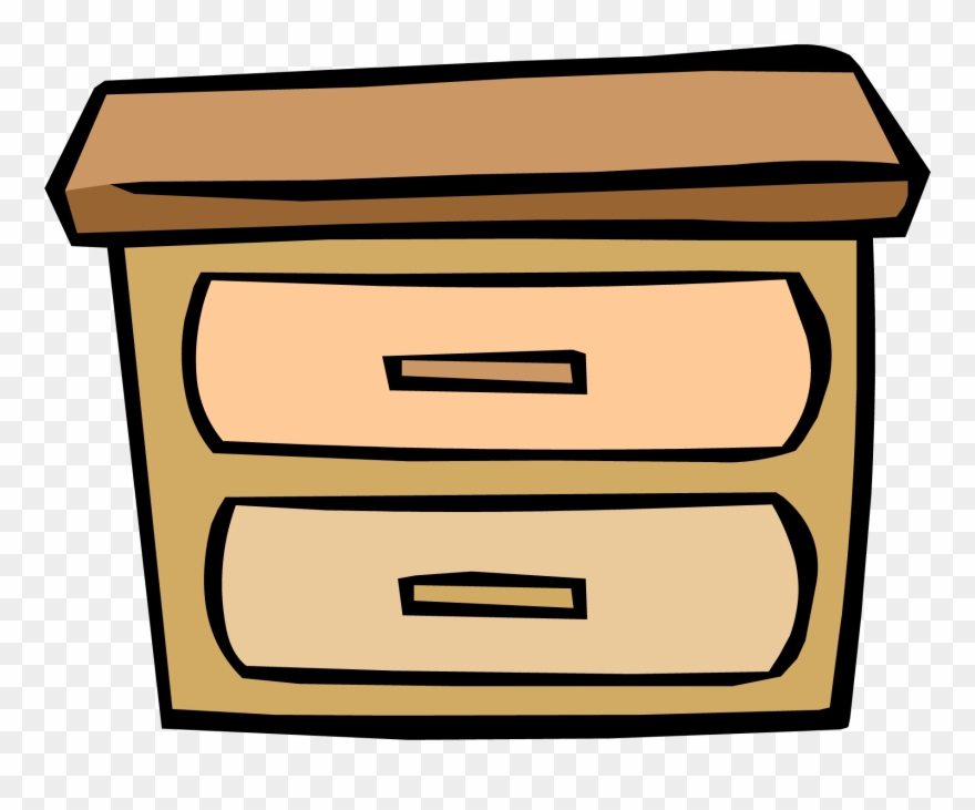 Log Drawers - Png - Club Penguin Wooden Furniture Clipart
