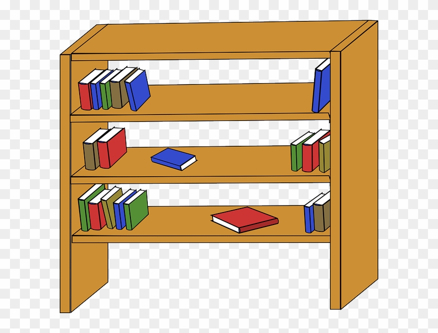 Free Download Bookshelf Clipart Bookshelf Clip Art - Bookshelf Clipart - Png Download
