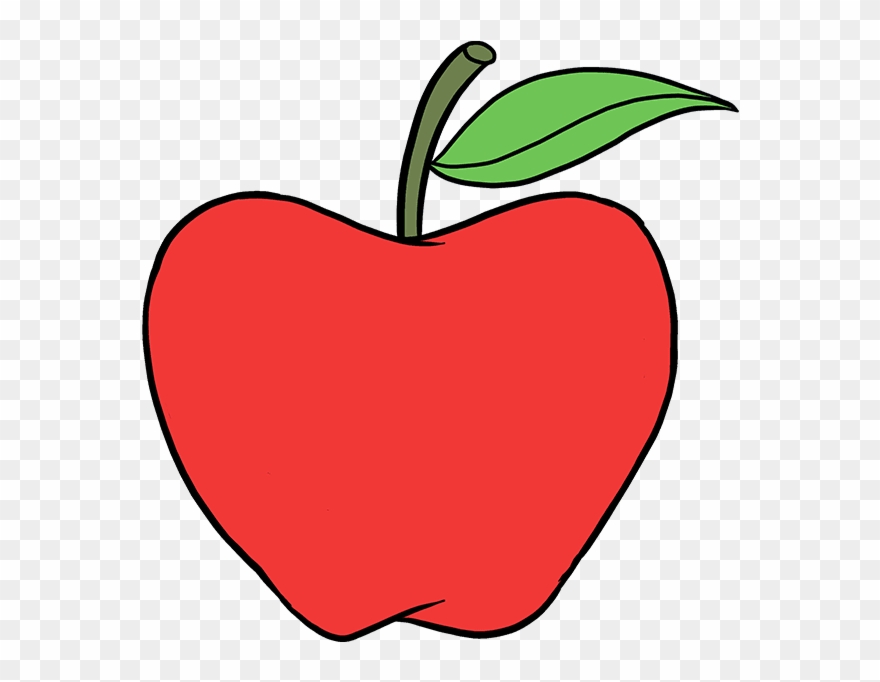 How To Draw Apple - Apple Drawing Easy Step By Step Clipart