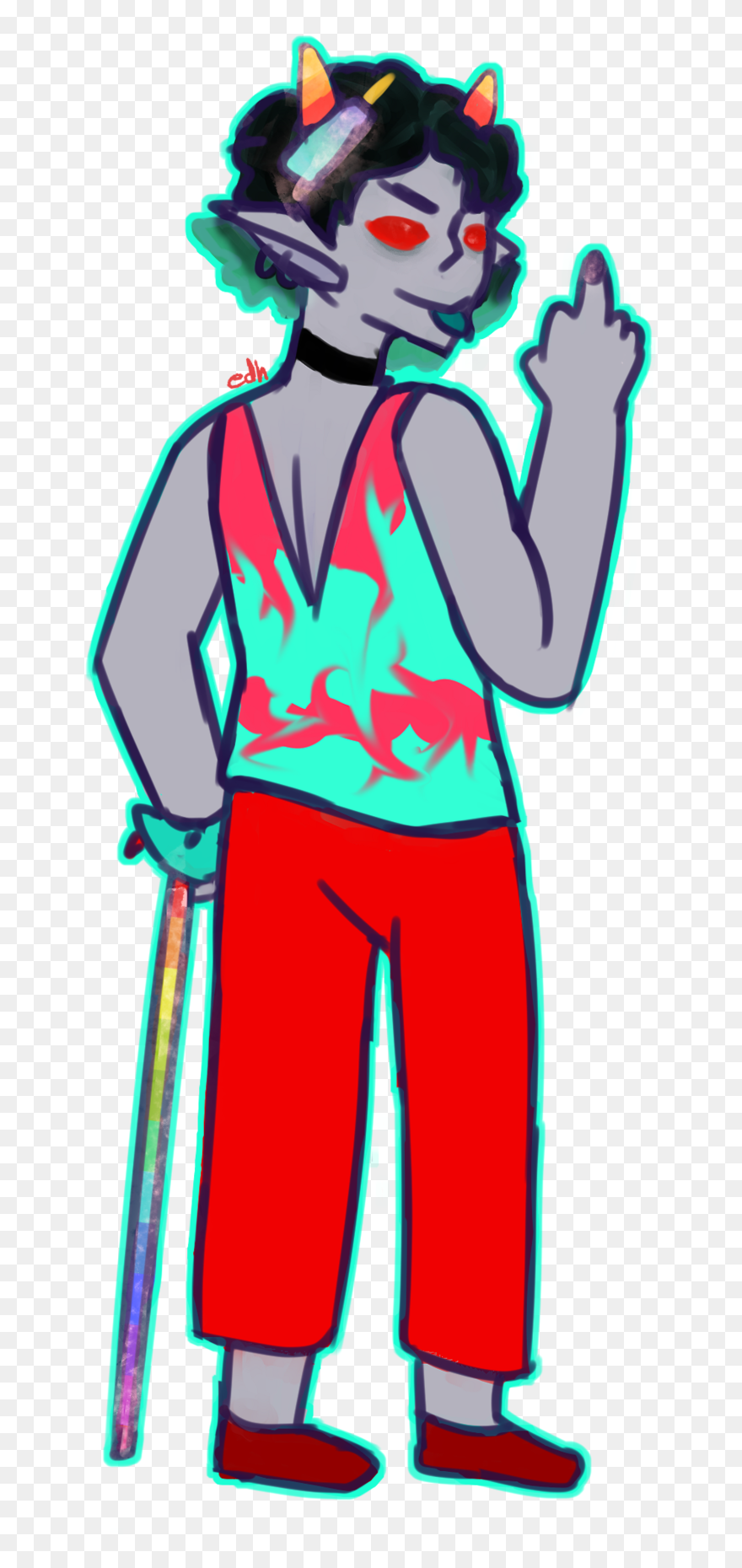 I Saw @gallows Calibrator's Design For A Trickster Clipart