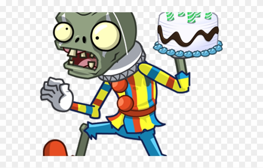 Zombie Clipart Zombie Birthday - Planta Vs Zombie Cumpleaños - Png Download