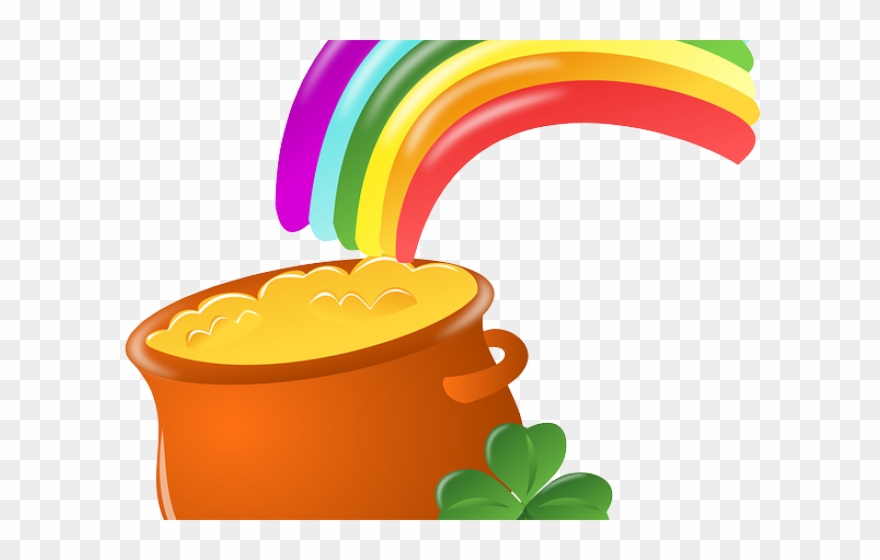 Lucky Symbols Clipart Rainbow - St Patrick's Day Clipart - Png Download