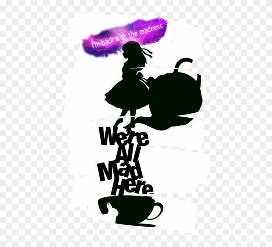 Largest Collection Of Free To Edit Alice And The Wonderland - Alice In Wonderland Silhouettes Clipart