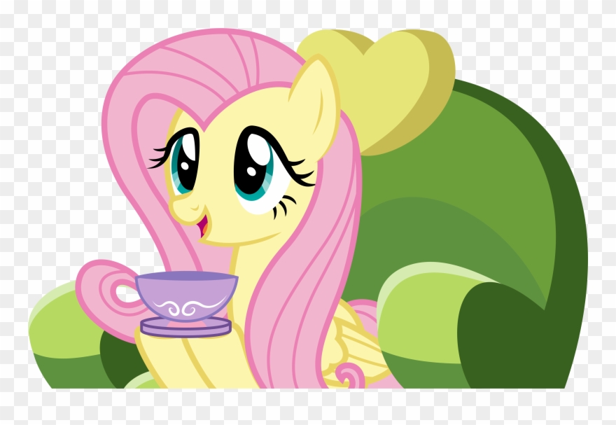 Author Comments - Mlp Fluttershy Tea Clipart